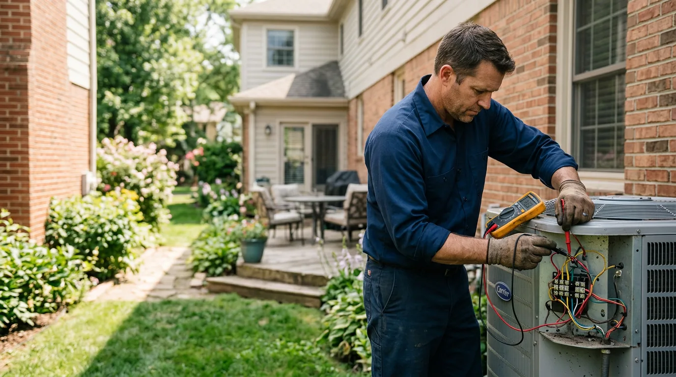 HVAC technician working near New Knoxville, OH